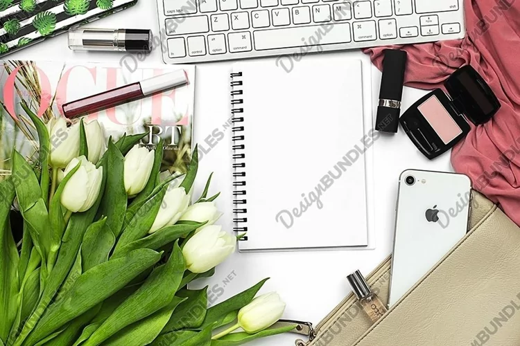 Feminine Styled Stock Photo