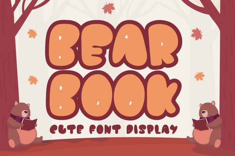 Bear Book - Display font example image 1