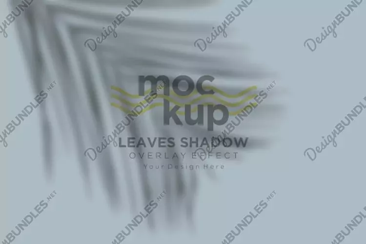 Leaves Shadow Overlay Effect Mockup
