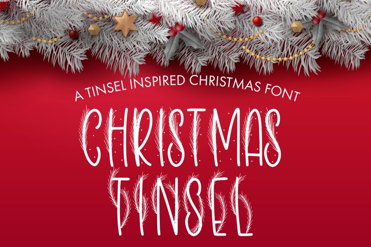Christmas Tinsel - A Tinsel Inspired Christmas Font example image 1