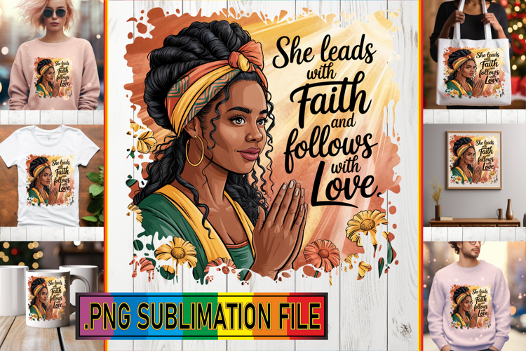 Playful PNG Design for TSHIRTS, Praying Woman