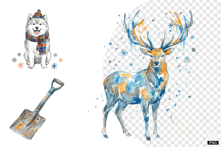 Winter Village Clipart