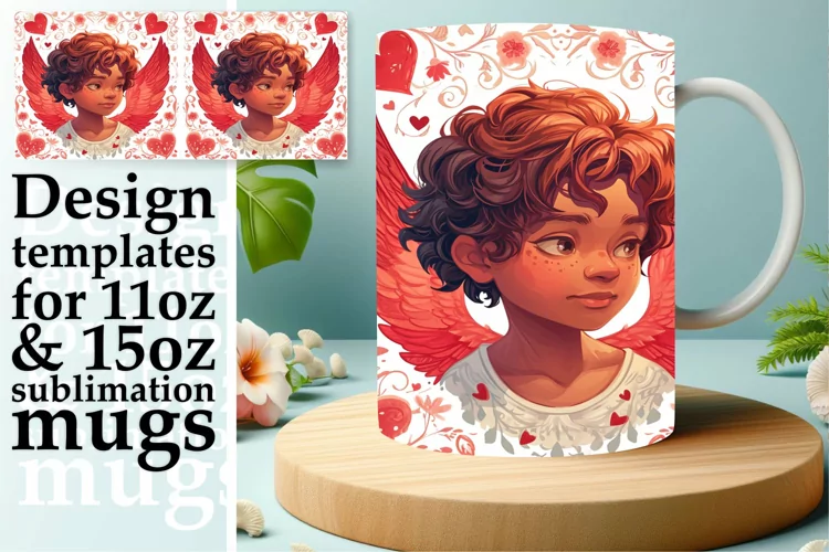 Spring Love Cupid Mug Patterns