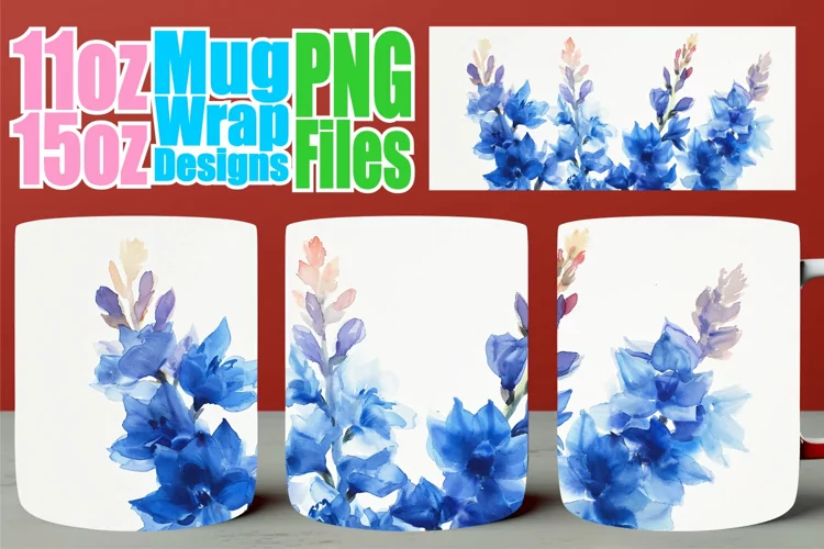Fresh Bloom Mug: Sublimated Spring Design 15oz