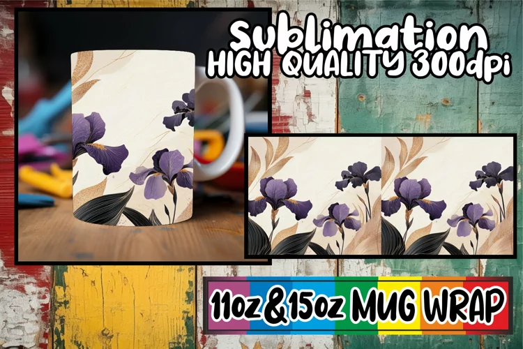 Splendid views 11oz 15oz mug wrap, Flower