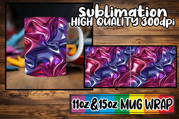 Dynamic Inflated Symphony: Abstract Mug Art 11oz/15oz