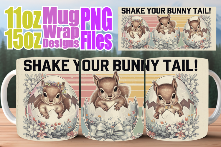 Radiant vibes 11oz 15oz sublimation wrap, Easter