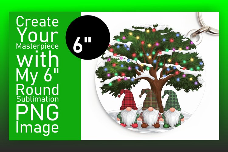 Lovely Round Design Car Coaster Artwork , Gnomes