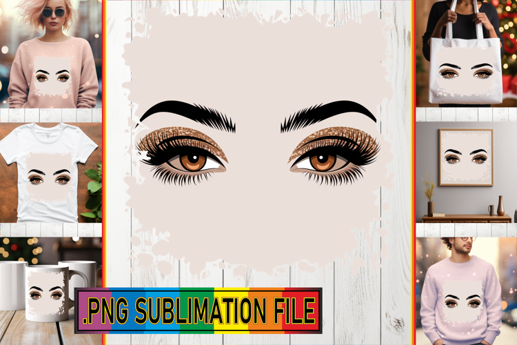 Vibrant TSHIRT Gift Ideas PNG, Woman Eyes