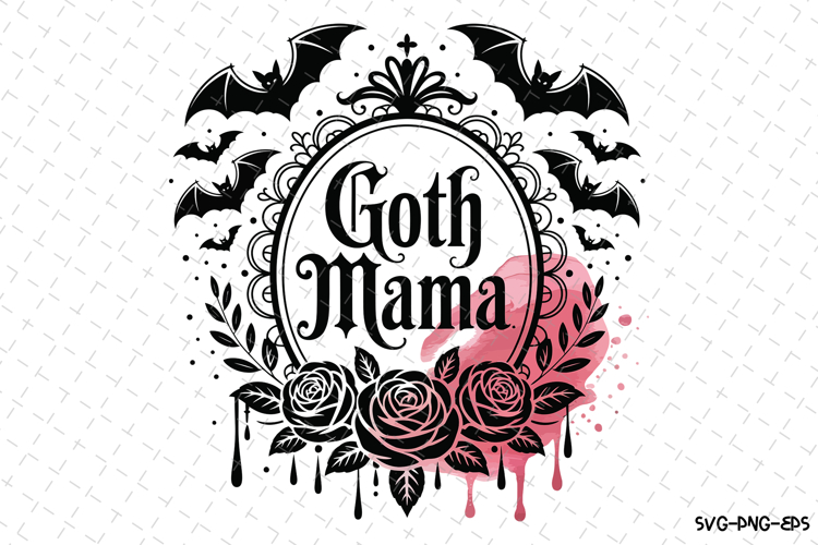 Goth Mama Svg | Halloween Svg | Svg Cut Files