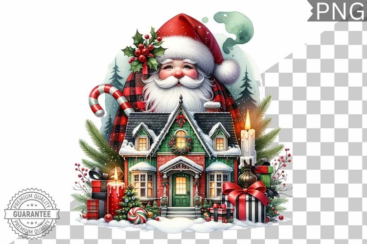 Santa Christmas Clipart Image 12
