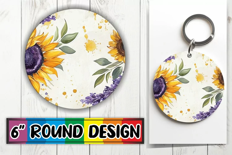 Spring Splendor Design Circle - Sublimation Whimsy Round