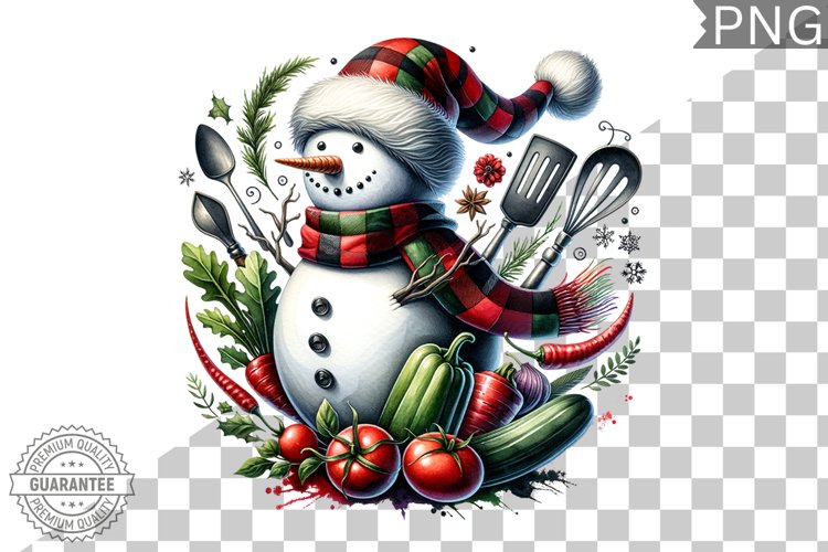 Christmas Snowman Clipart Image 21