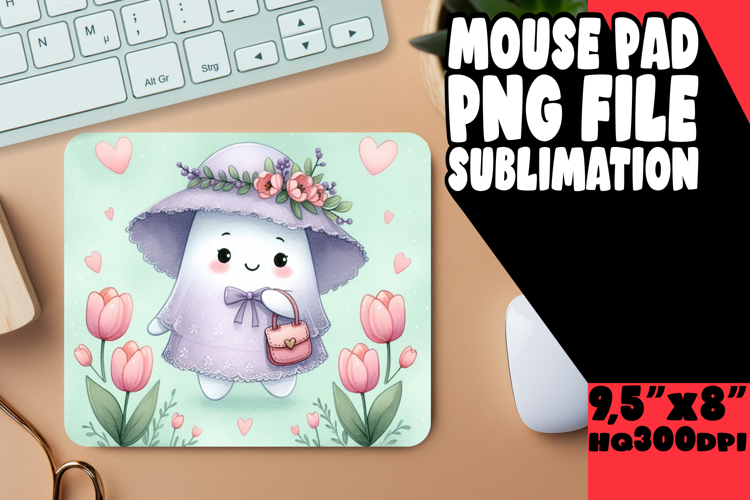 RADIANT DESK MAT ARTISTIC TOUCH, Cute Ghost