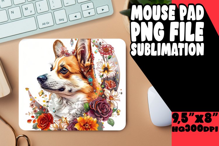Puppy Prism Parade: Sublimation Mouse Pads