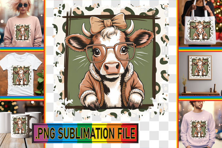 Cow Sublimation Designs Image 10