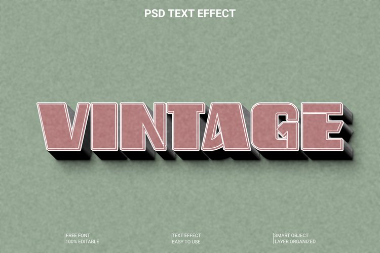 Retro Text Effect Image 6