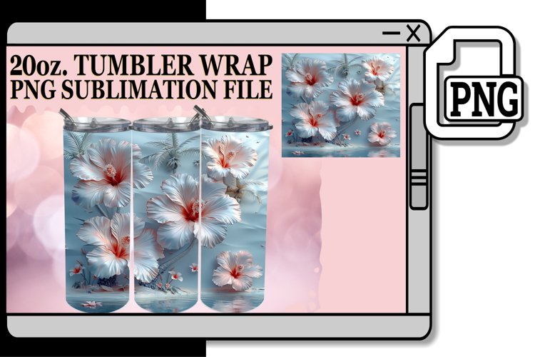 Blossom Overlook Tumbler Sublimation 20oz example image 1