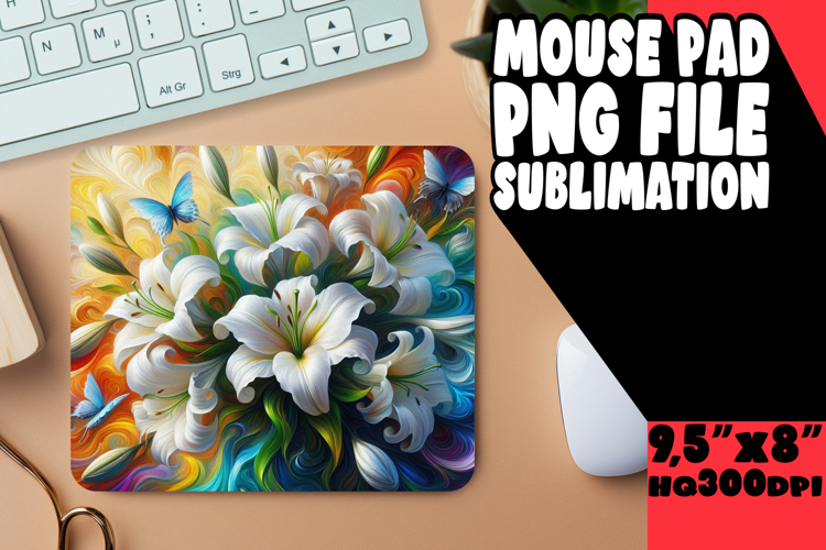 VIBRANT MOUSE PAD Creative Art, Flowers