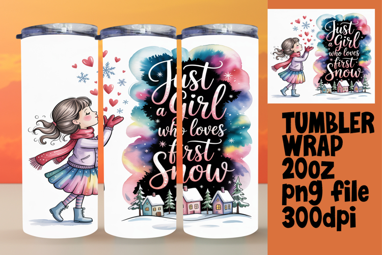 CHARMING 20oz Tumbler Template , Just A Girl