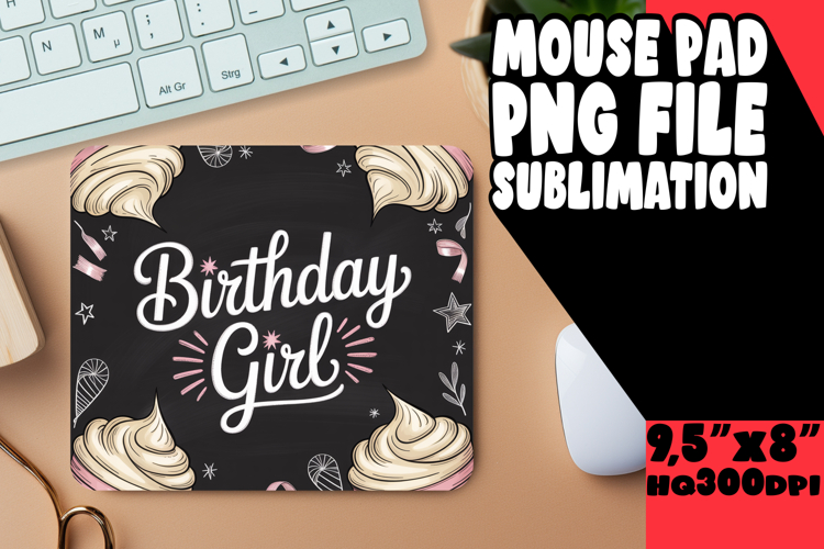 Timeless mouse MAT Playful Design, Girl Quote