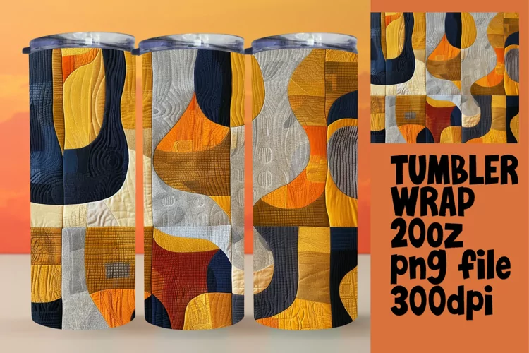 Funky Color Burst Sublimation Tumbler Wrap