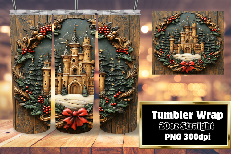 GRACEFUL 20oz Tumbler Wrap , Christmas