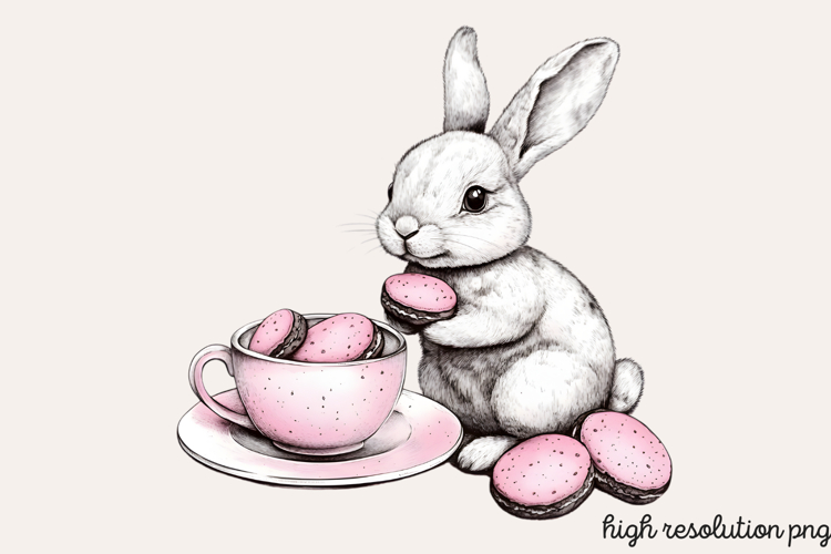 Pink Black Easter Clipart PNG
