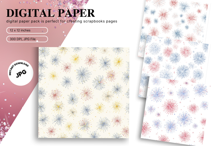 Fireworks Background Celebrate Happy New Year Wallpaper_74