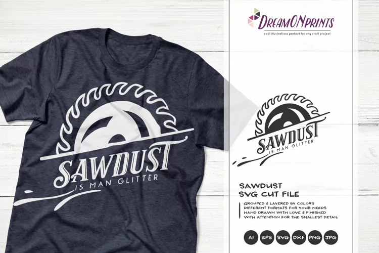 Sawdust is Man Glitter SVG | Saw SVG