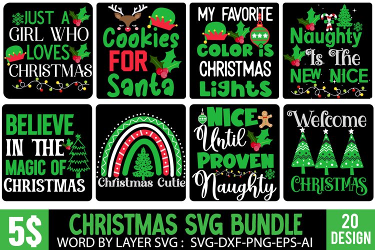 Christmas SVG Bundle,Christmas Sign Bundle, Christmas SVG 20