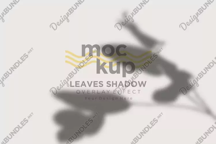 Leaves Shadow Overlay Effect Mockup