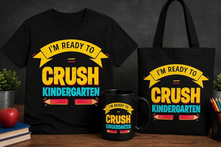 Kindergarten PNG | I'm Ready to Crush Kindergarten Design