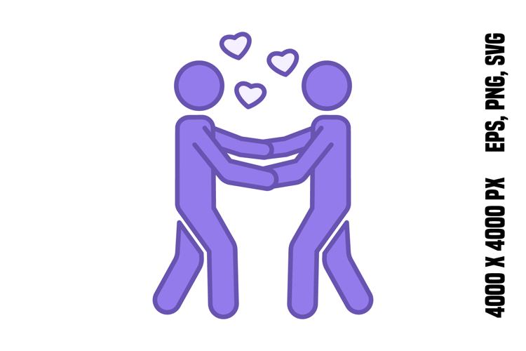 Colored Moment Romance Icon
