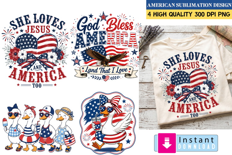 American Christian Birble Sublimation design