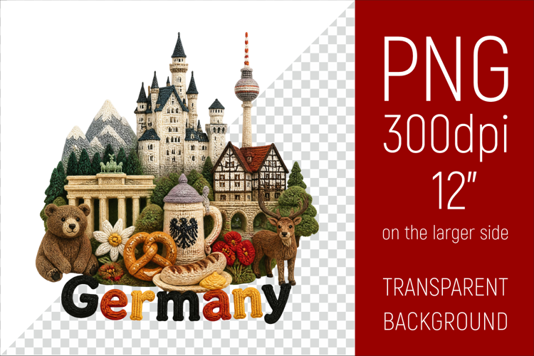 Germany Travel Landmark | National Culture Illustration
