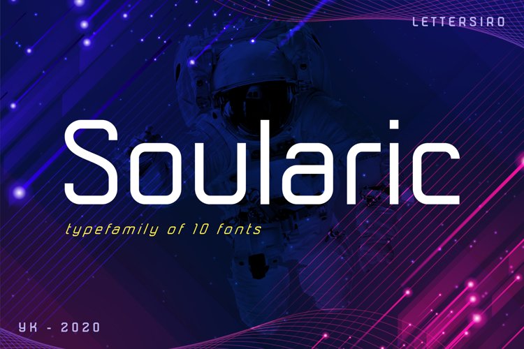 Soularic Futuristic Font Family example image 1