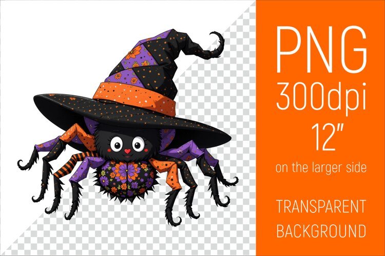 Halloween Spider Clipart | Halloween Party Design example image 1