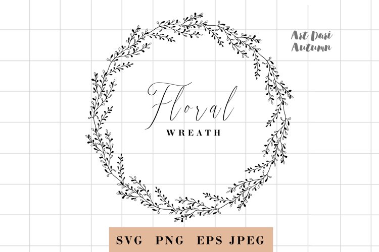 Wreath Monogram SVGs Image 17
