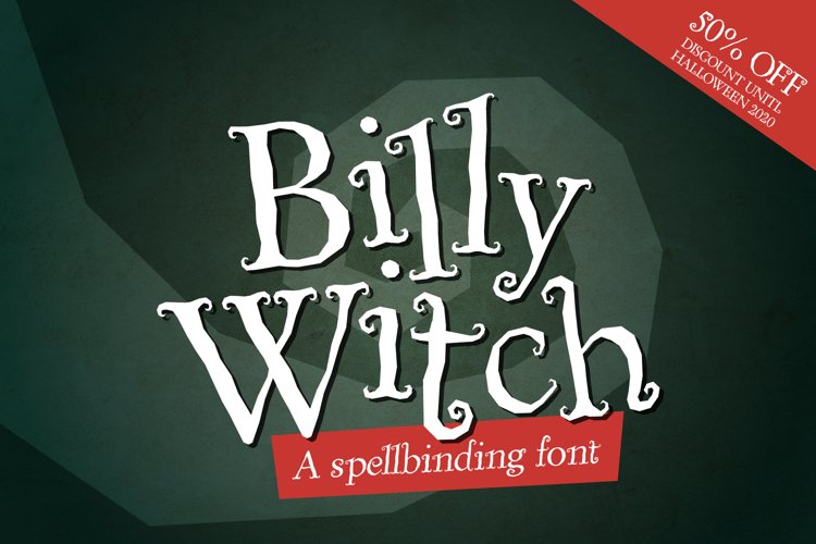 Billy Witch - a spellbinding swirly serif font example image 1