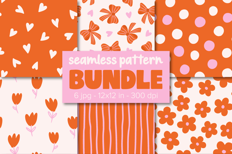 Love Digital Papers Valentines Bundle