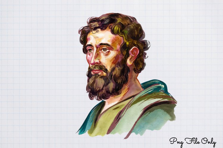 Big Bible Collection Watercolor Clipart PNG