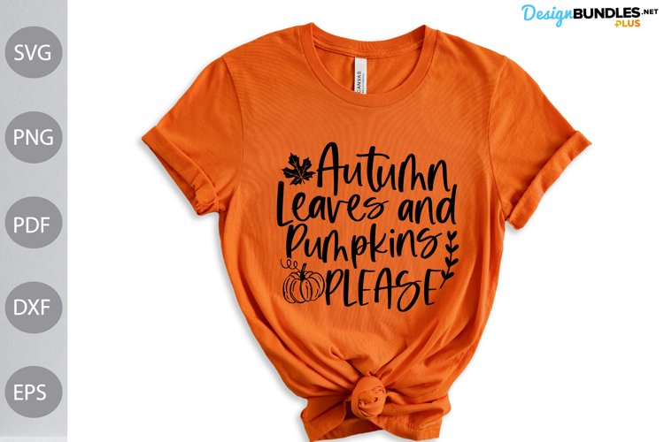 Autumn SVG Cut Files/ Autumn Leaves and Pumpkins Please SVG