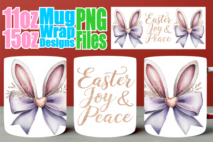 Radiant evenings sublimation print wrap, Easter Bow