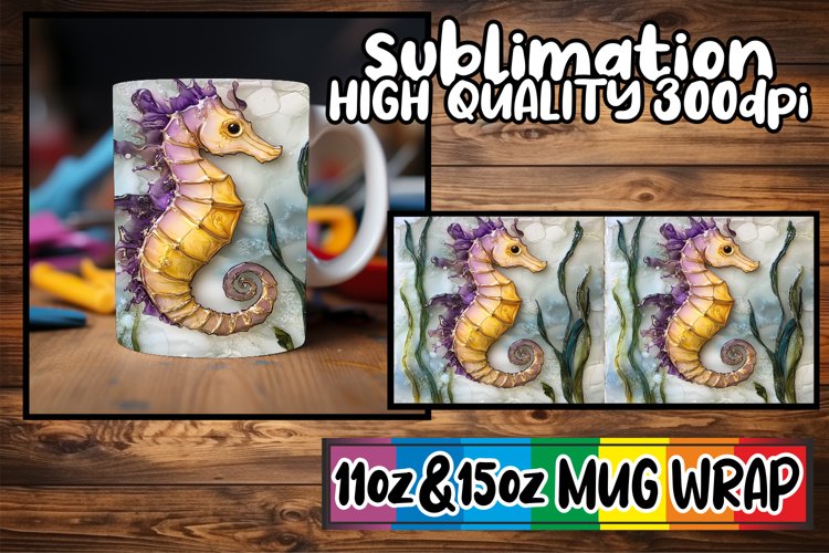 Magical mornings 11oz 15oz sublimation wrap, Animals