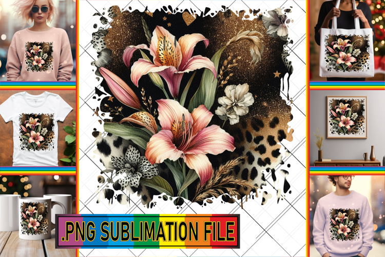 Cozy TSHIRT Sublimation Art PNG, Leopard Prints