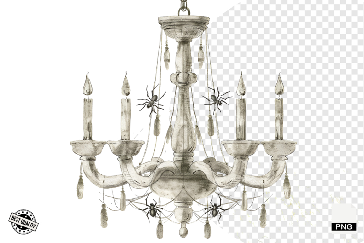 Watercolor Gothic Halloween Clipart