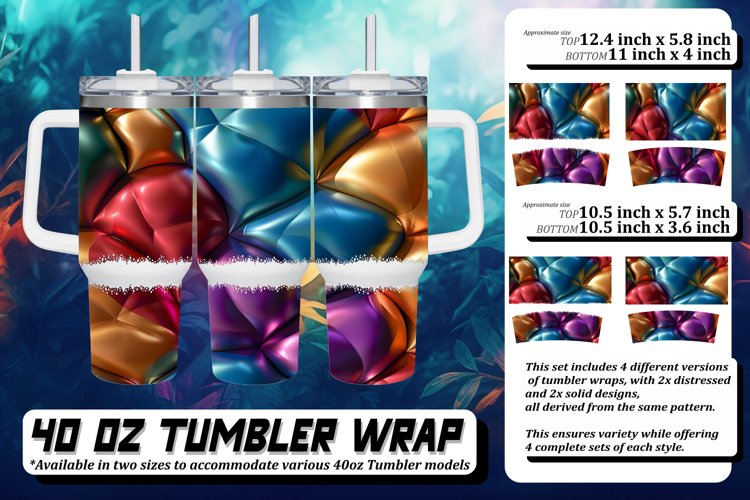 Vibrant Abstract Design, Colorful Puff Pattern Sublimation example image 1
