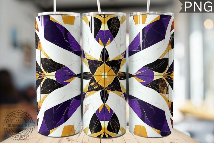 Abstract Pattern Tumbler Warp - High Quality 300 Dpi