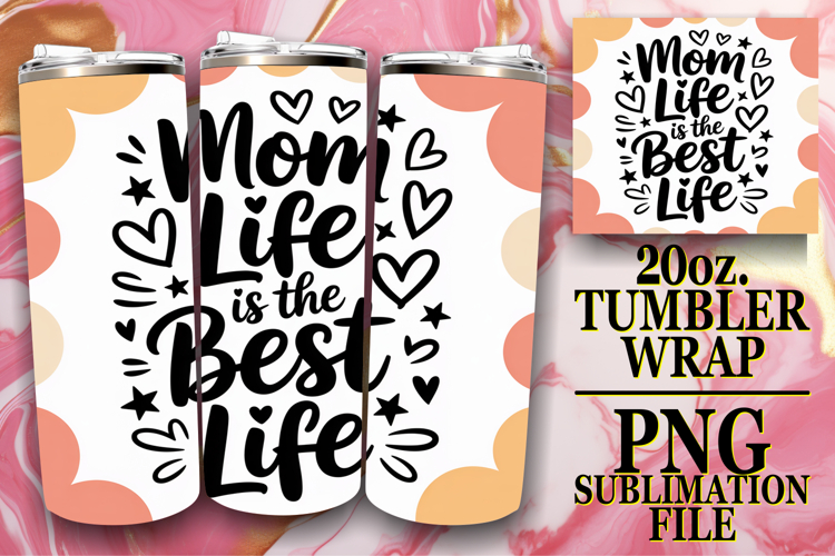 Serene reflections 20oz tumbler wrap, Mothers Day